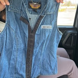 Harley Davidson Medium Women’s Jean Vest